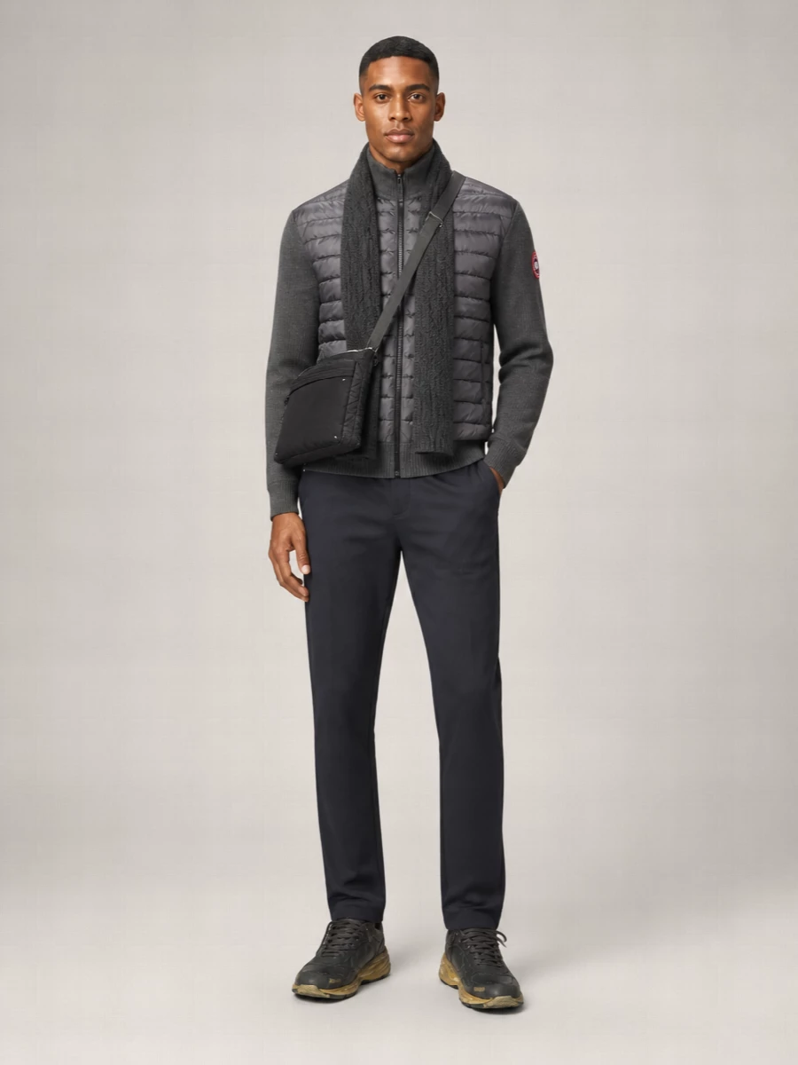 Canada Goose Wool Quilted Zip-Up Jacket
