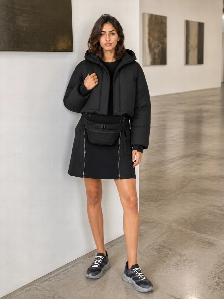 Y3 puffer sacai sweatshirt dress sneakers