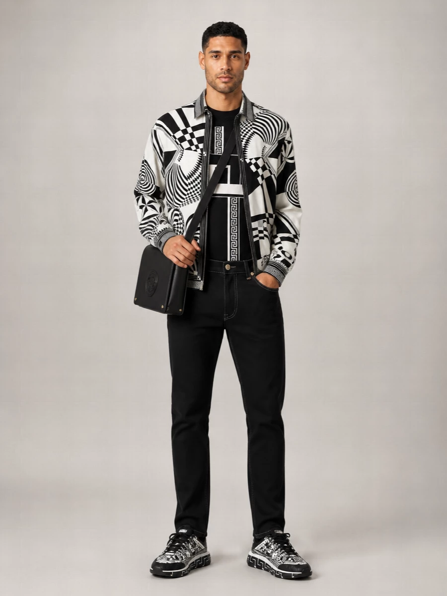 Versace Leather Shoulder Bag