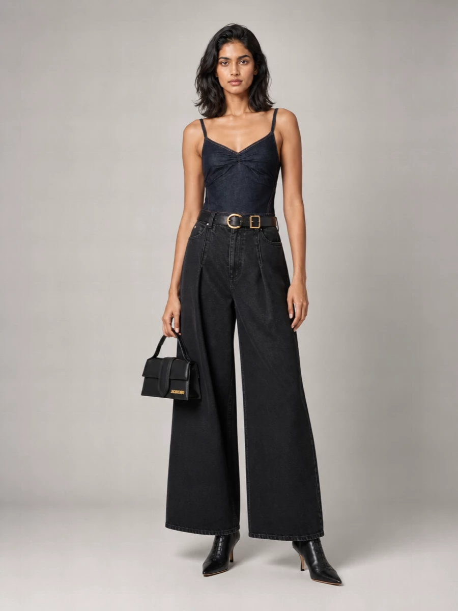 Jacquemus Denim Bralette Top