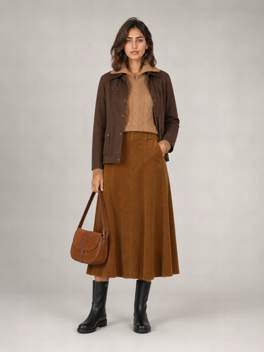 Ralph Lauren Cotton Short Single-Breasted Coat