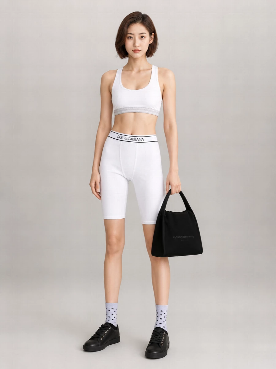 Dolce&Gabbana Ribbed Cropped Knee-Length Tights