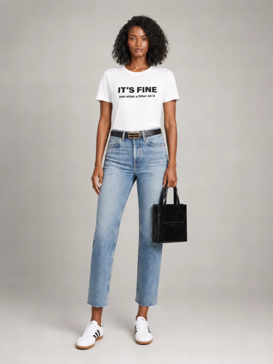 Victoria Beckham Organic Cotton Short-Sleeve T-Shirt