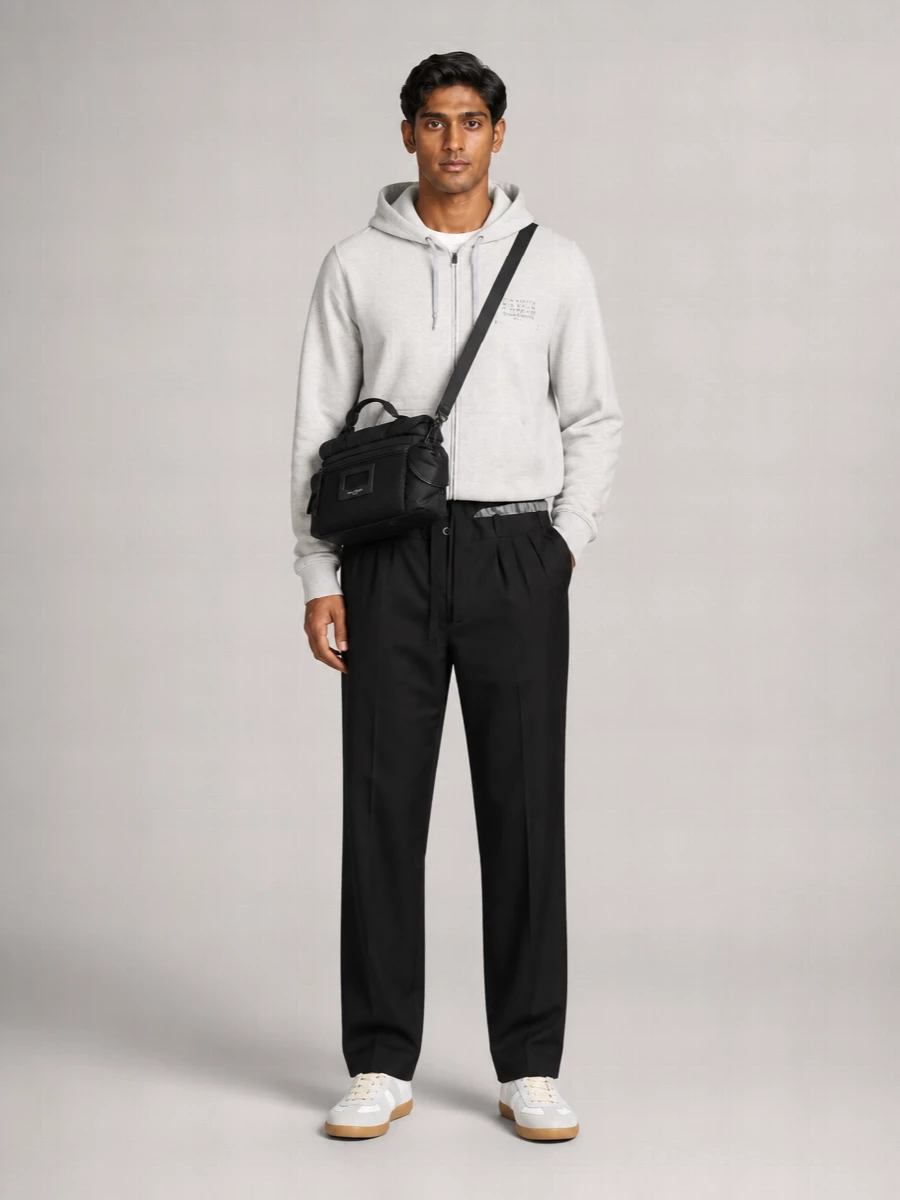 Maison Margiela Cotton Oversized Zip Hoodie