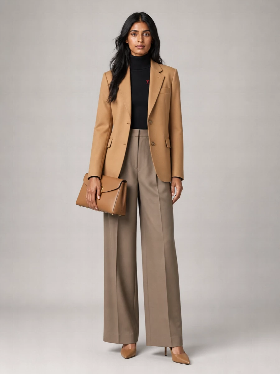 Ami Paris Single-Breasted Wool Blazer