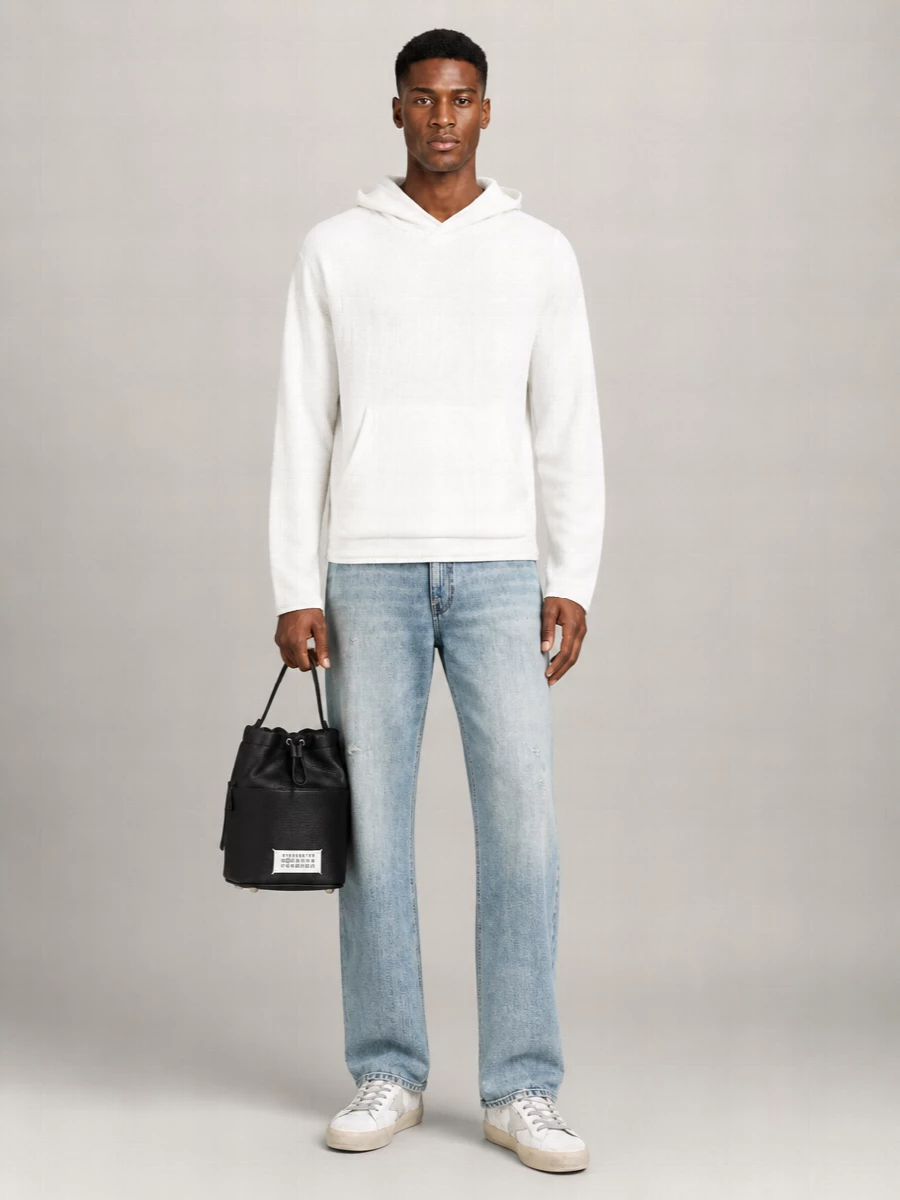 Maison Margiela Leather Bucket Shoulder Bag