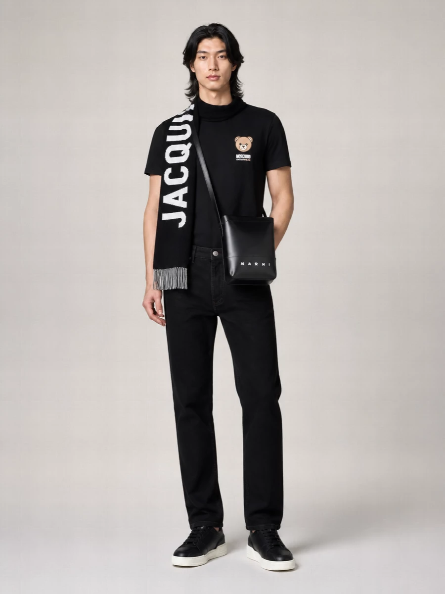 Moschino Cotton Crew Neck Short Sleeve T-Shirt