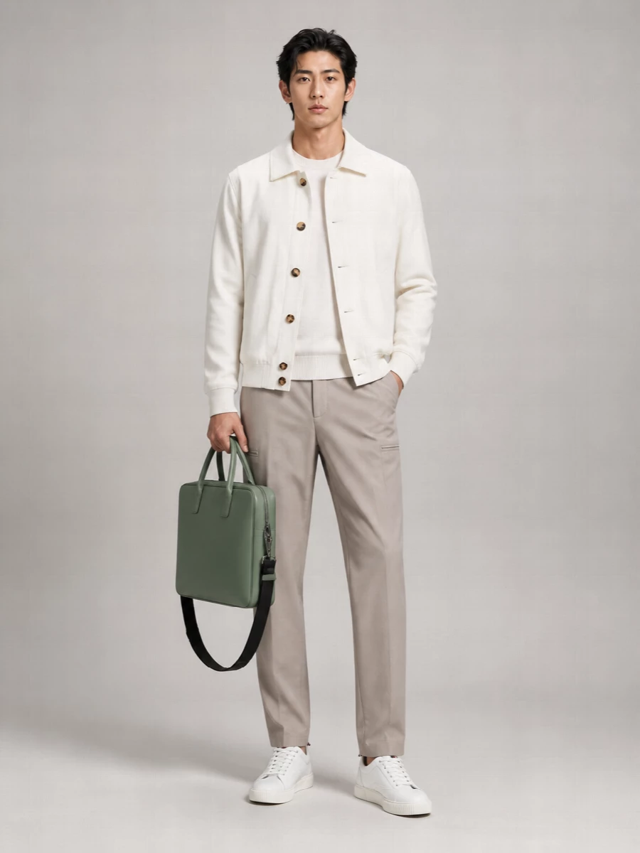 Valextra Leather Briefcase