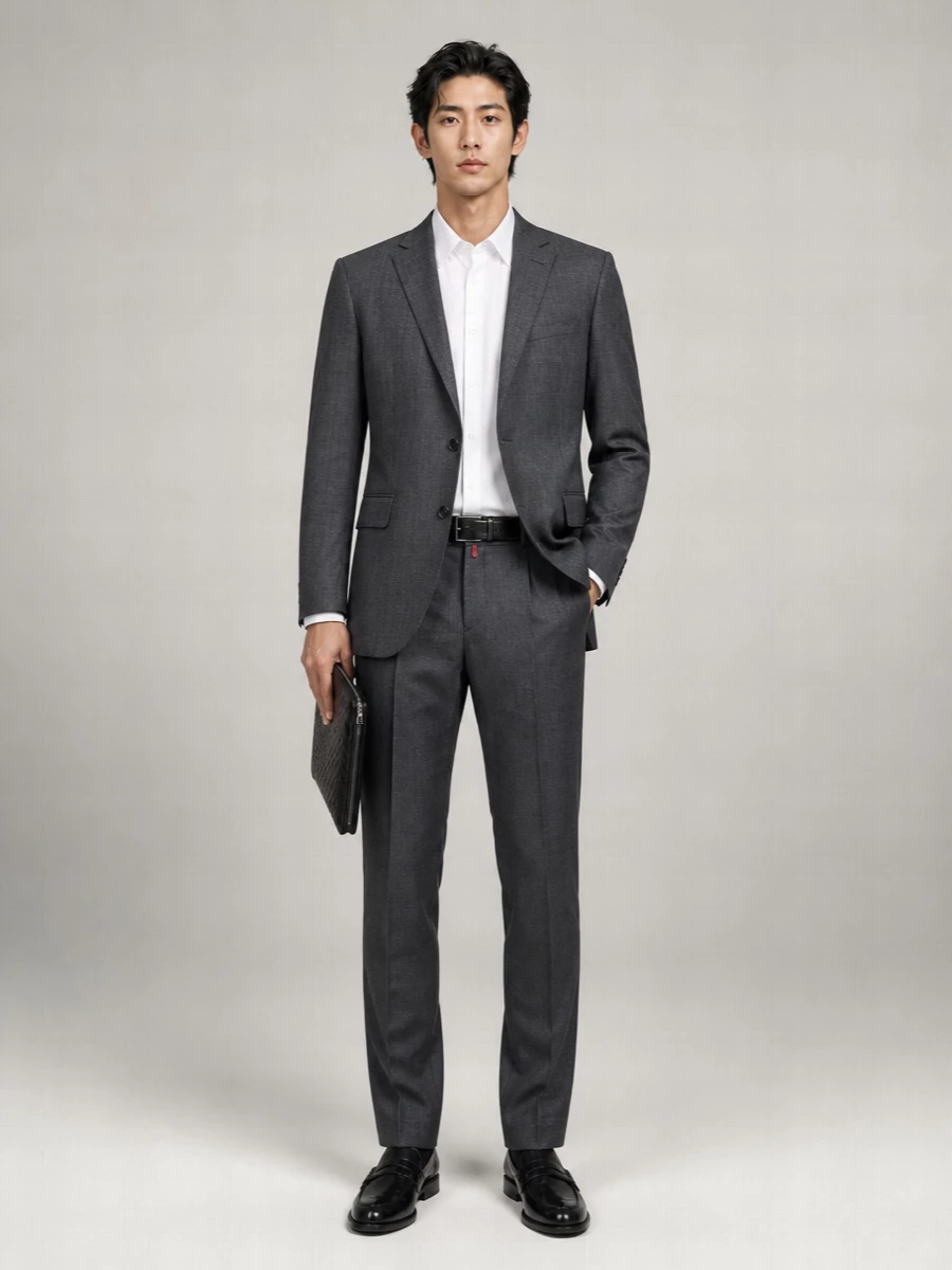 Kiton Wool Tapered Trousers