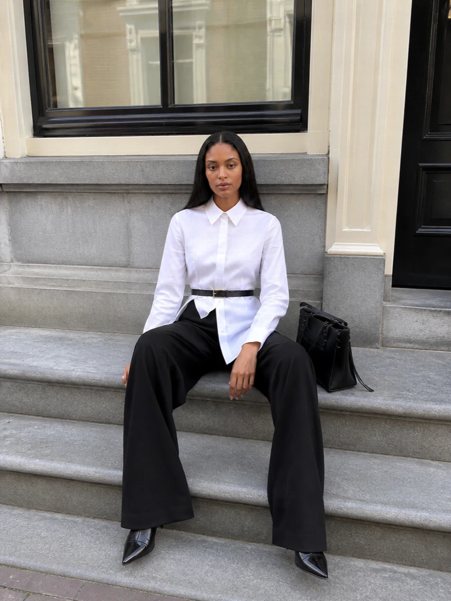 Jw anderson wide leg trousers gaultier shirt