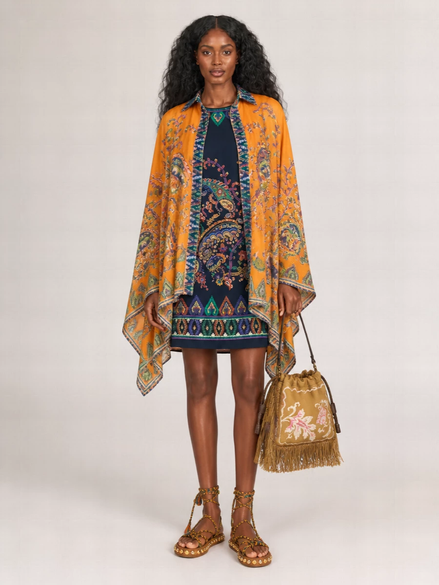 Etro Printed Oversized Shirt