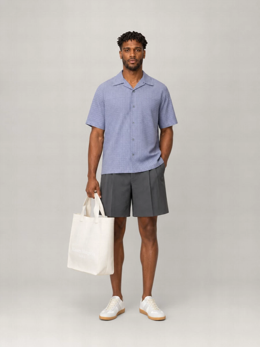 Maison Margiela Checked Short-Sleeve Shirt