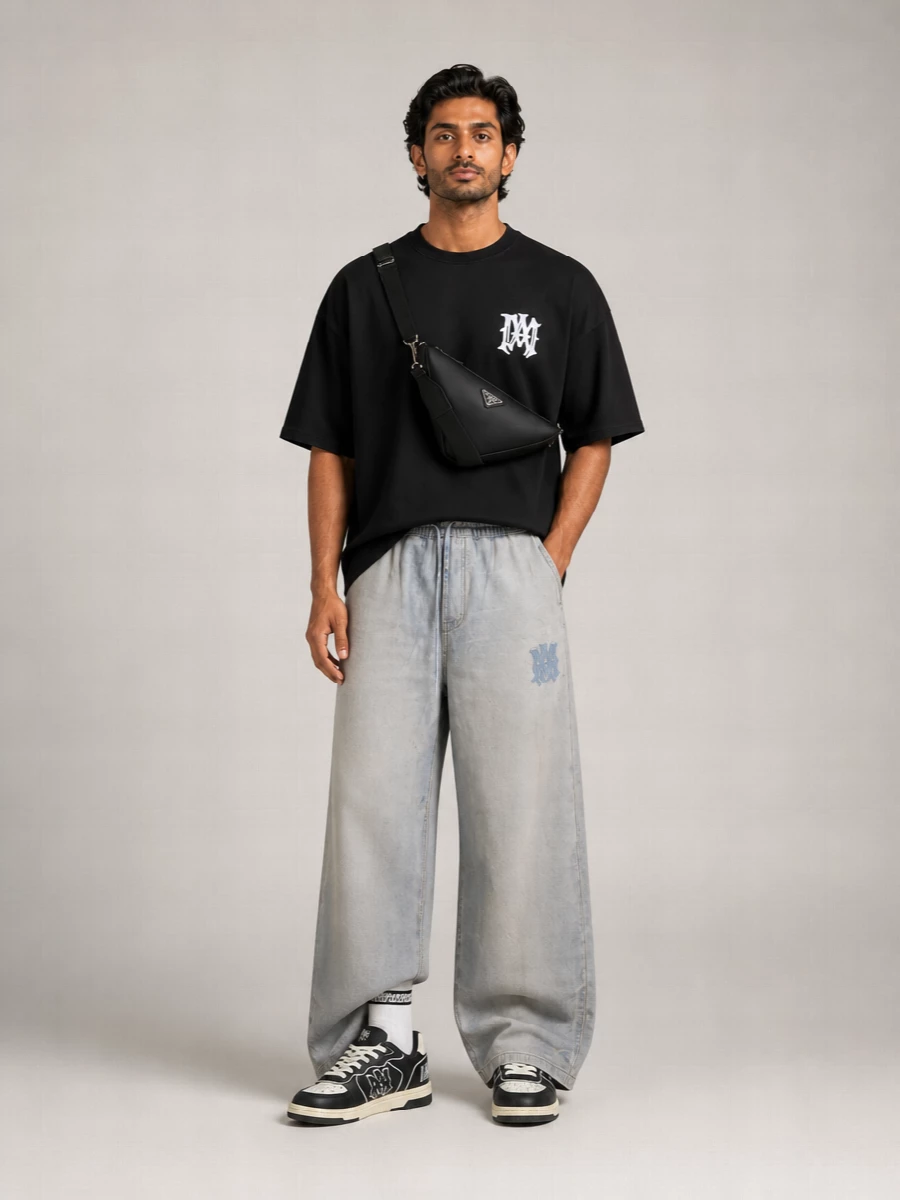 Amiri Cotton Oversized Logo-Print T-Shirt