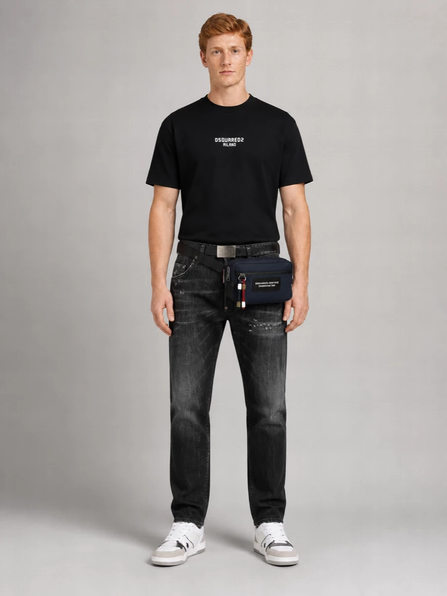 Dsquared2 Denim Low-Rise Straight-Leg Jeans