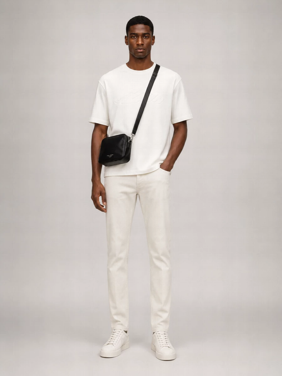 Dolce&Gabbana Calfskin Low-Top Sneakers
