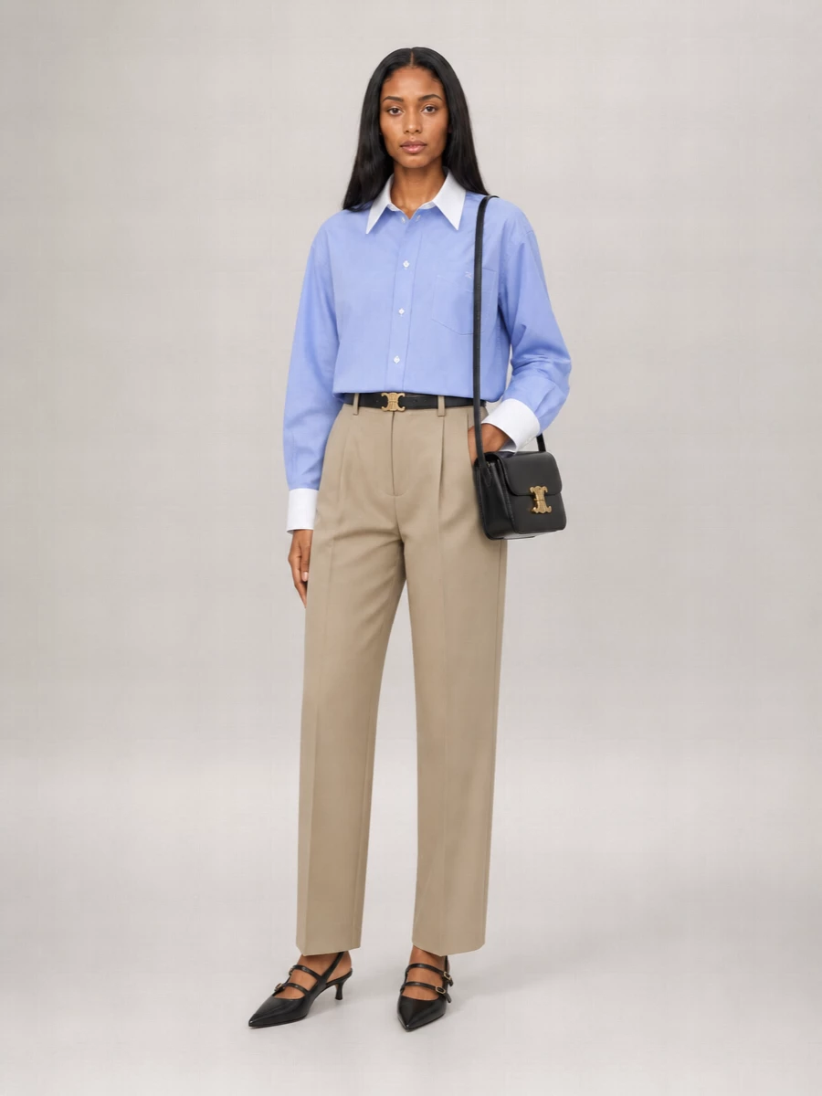 Celine Cropped Shirt
