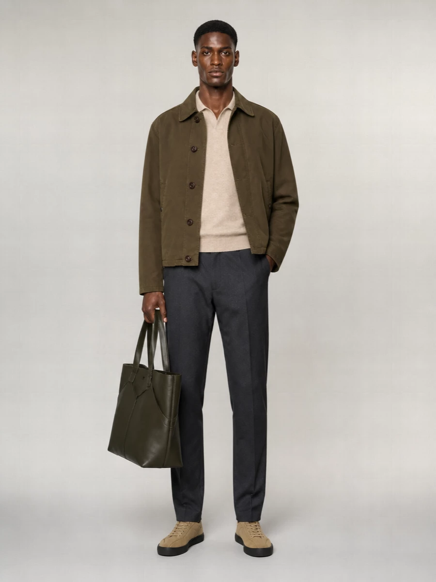 The Row Cotton Single-Breasted Coat