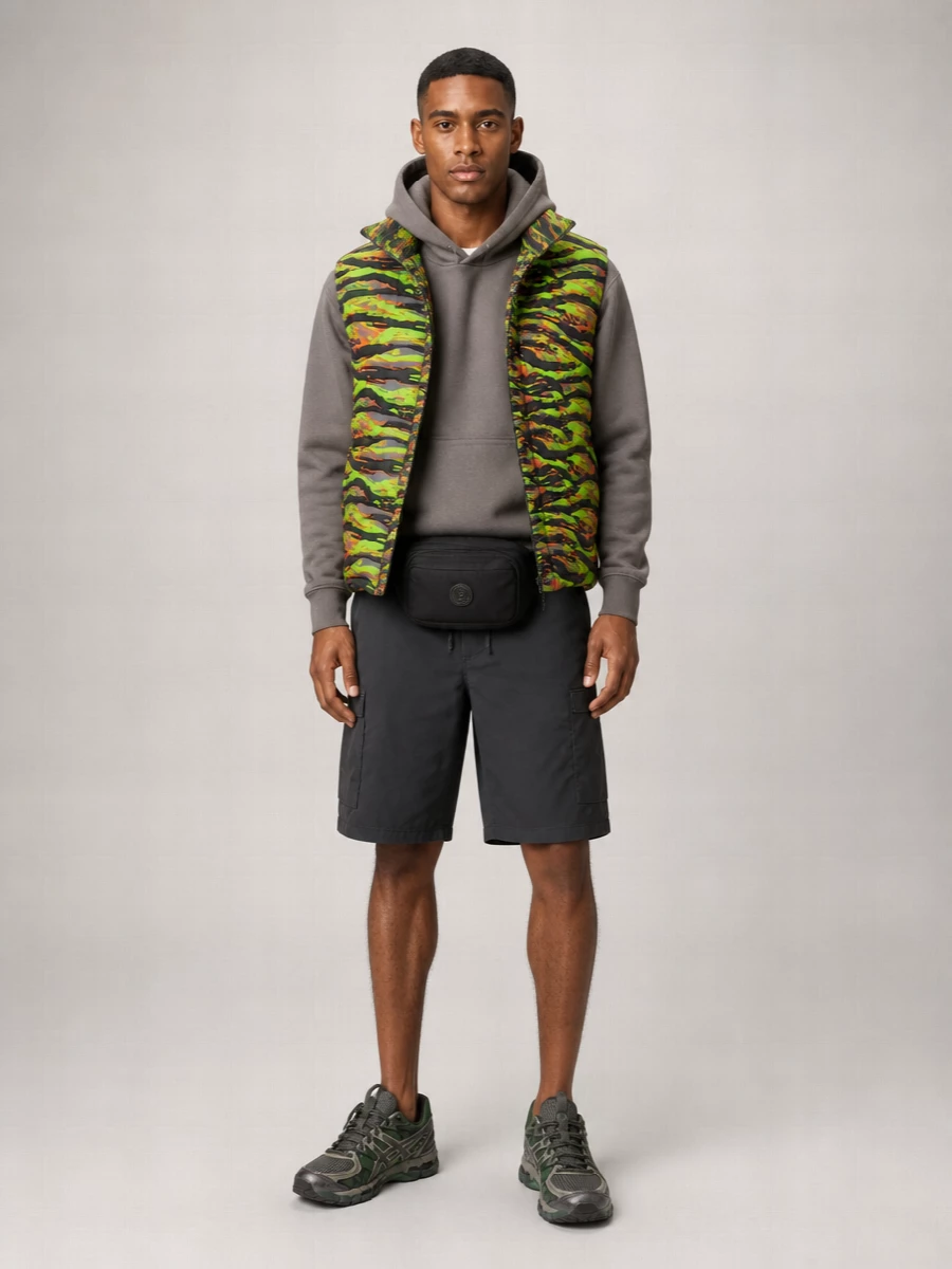Erl Camouflage Padded Vest