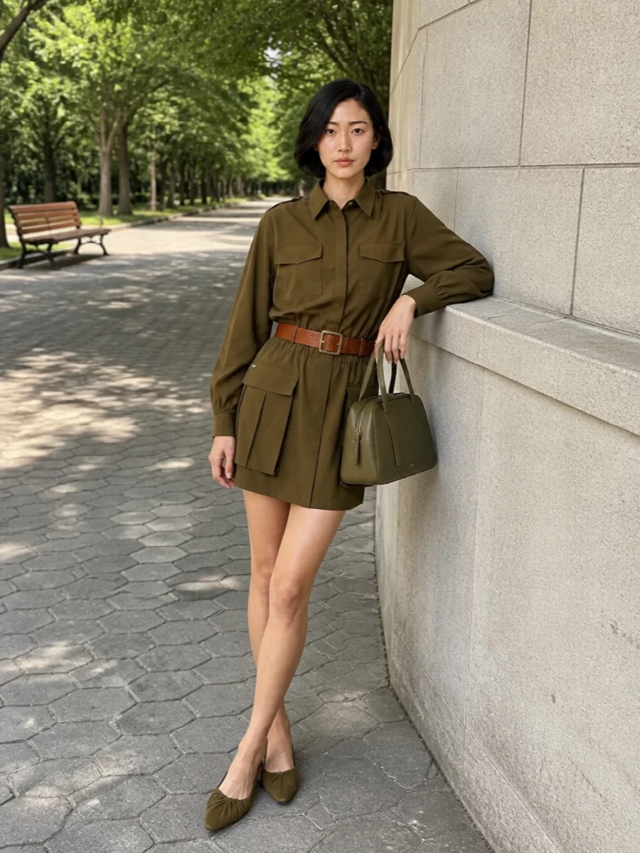 7 for all mankind utility shirt dress apc bag