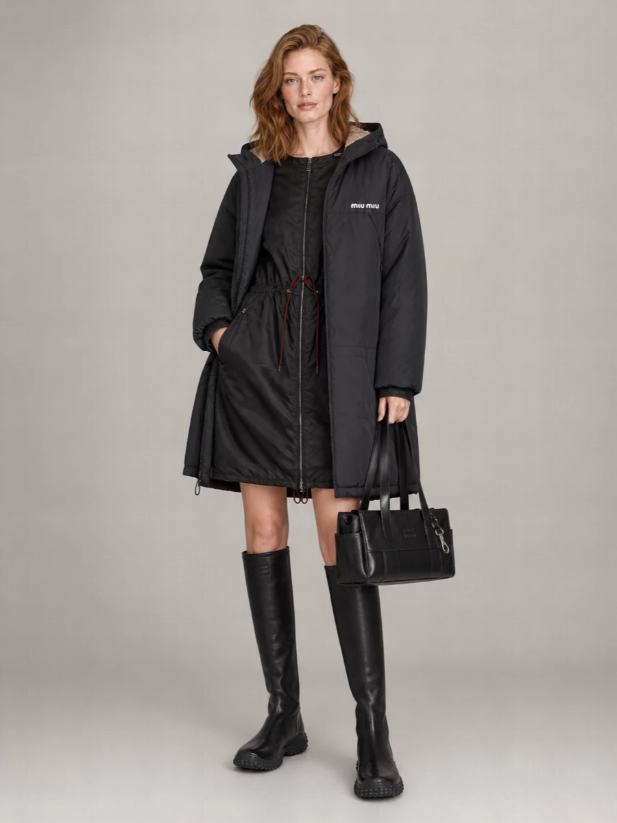 Miu Miu down puffer parka coat