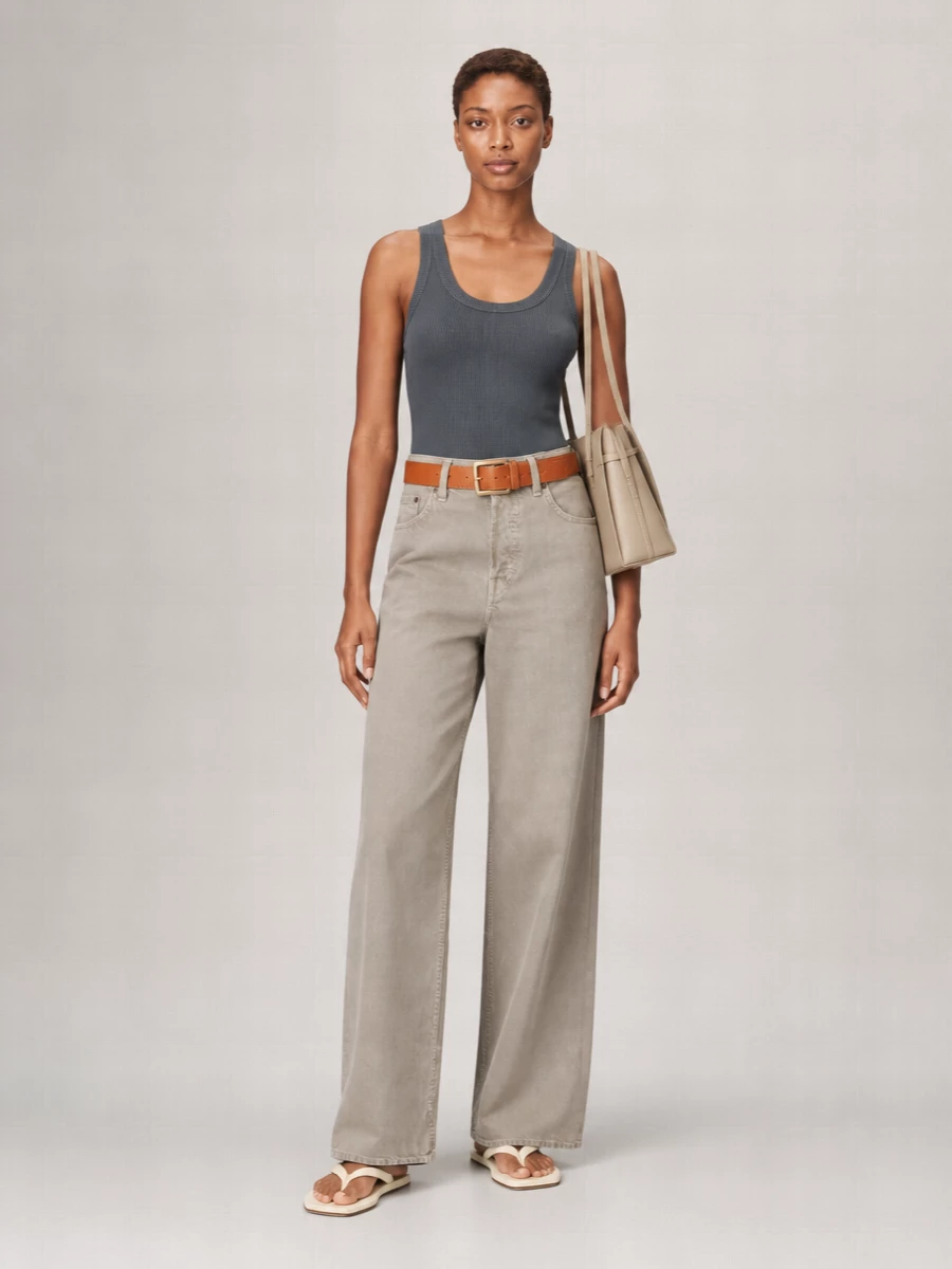 Haikure Denim Wide-Leg Trousers
