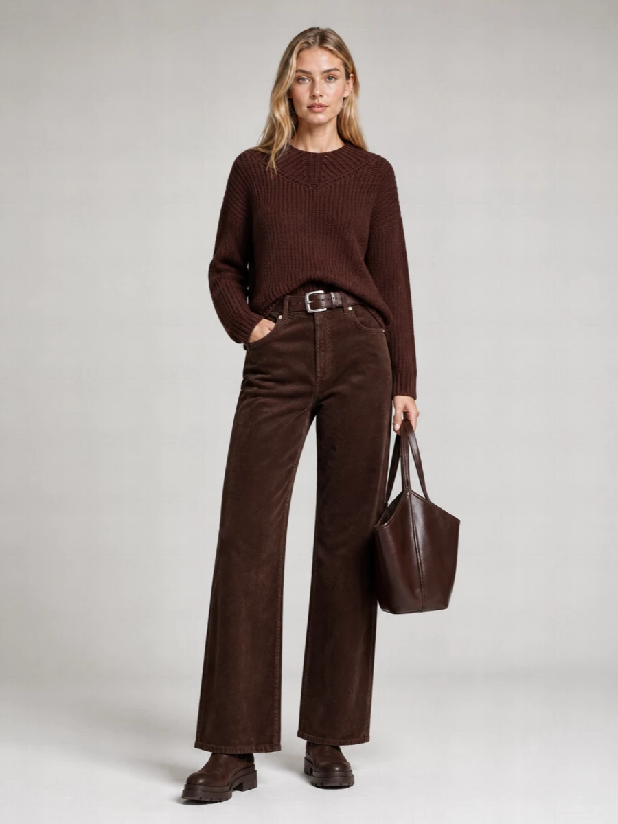 Haikure Flared Denim Trousers