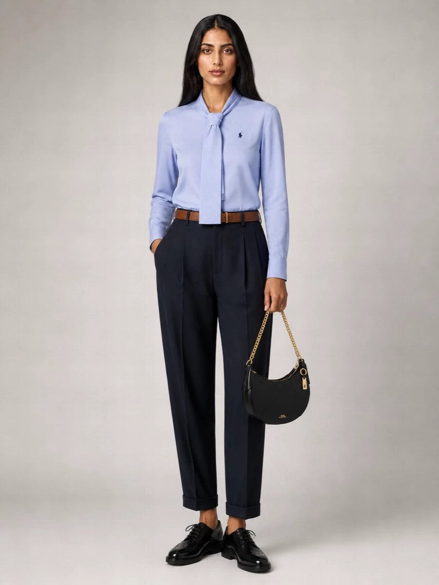 Polo Ralph Lauren Cotton Bow-Collar Shirt