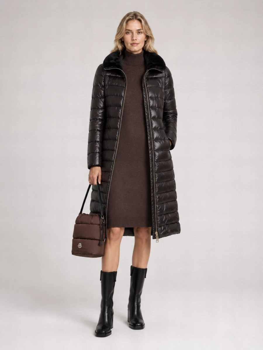 Herno Quilted Long Down Puffer Jacket