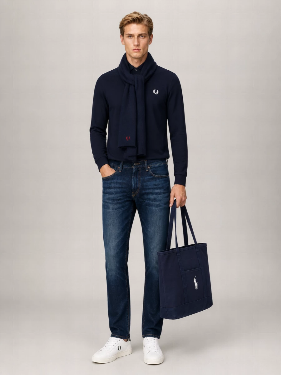 Fred Perry Long Sleeve Polo Shirt