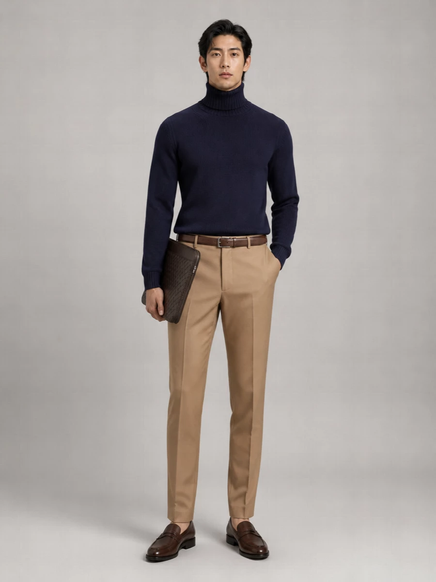 Dondup Virgin Wool Tailored Trousers