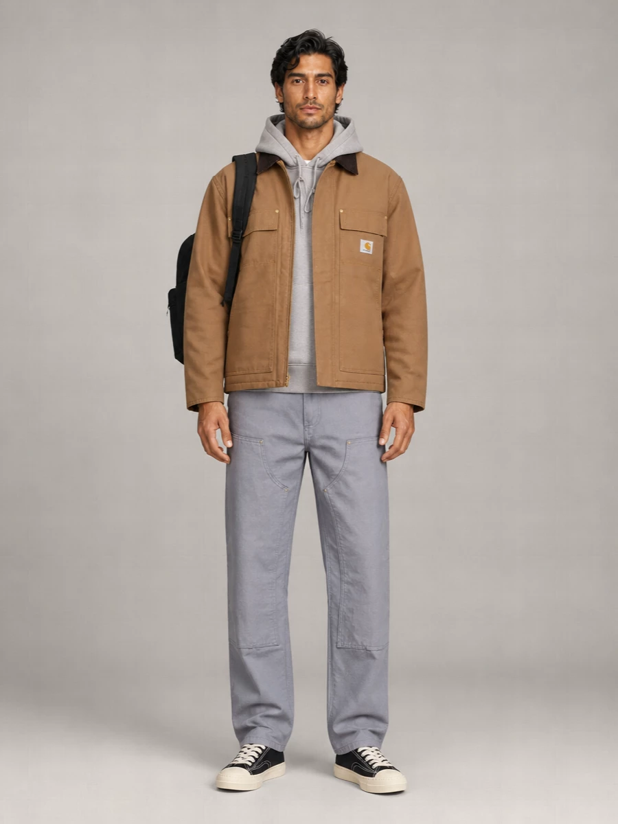 Carhartt Wip Cotton Single-Breasted Coat