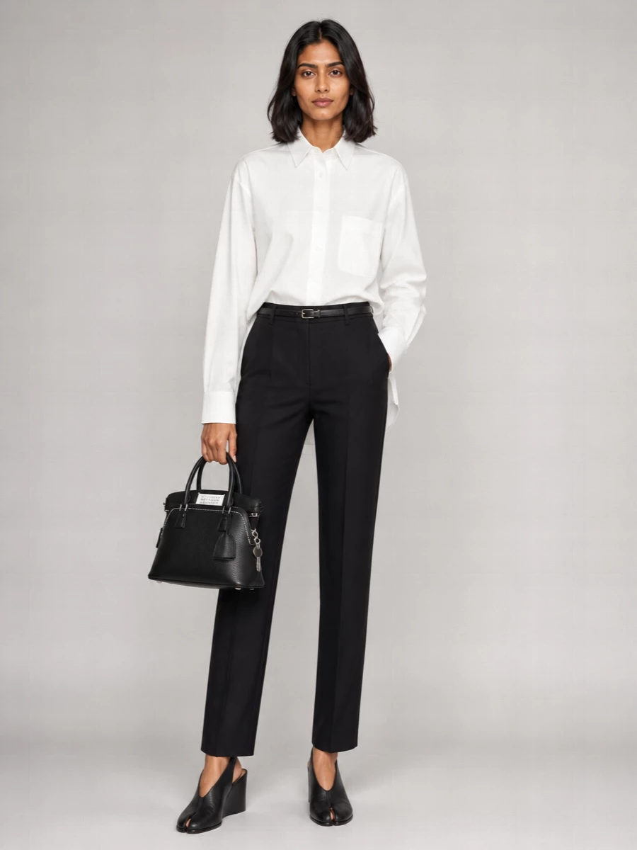 Maison Margiela Virgin Wool Straight-Leg Trousers