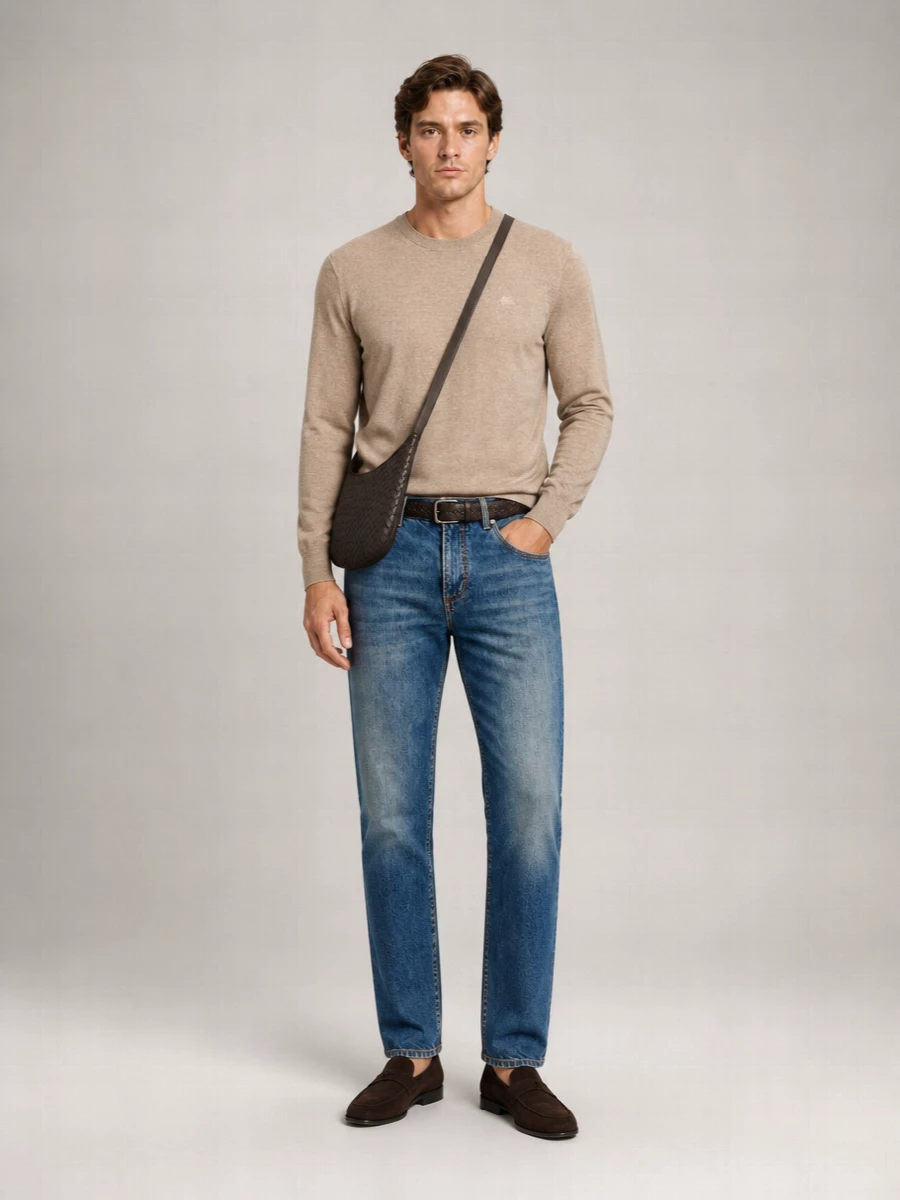 Etro Denim Wide-Leg Cropped Jeans