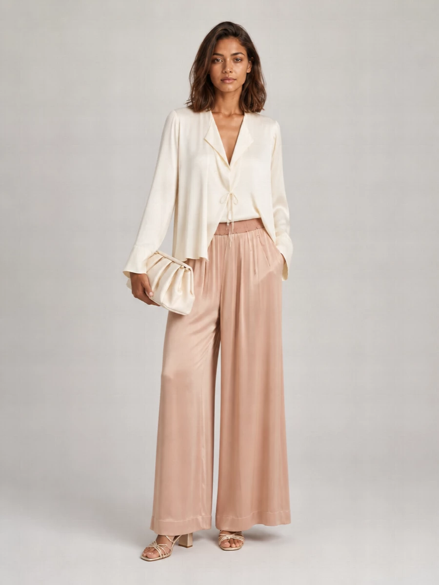 Themoiré Pleated Clutch Bag