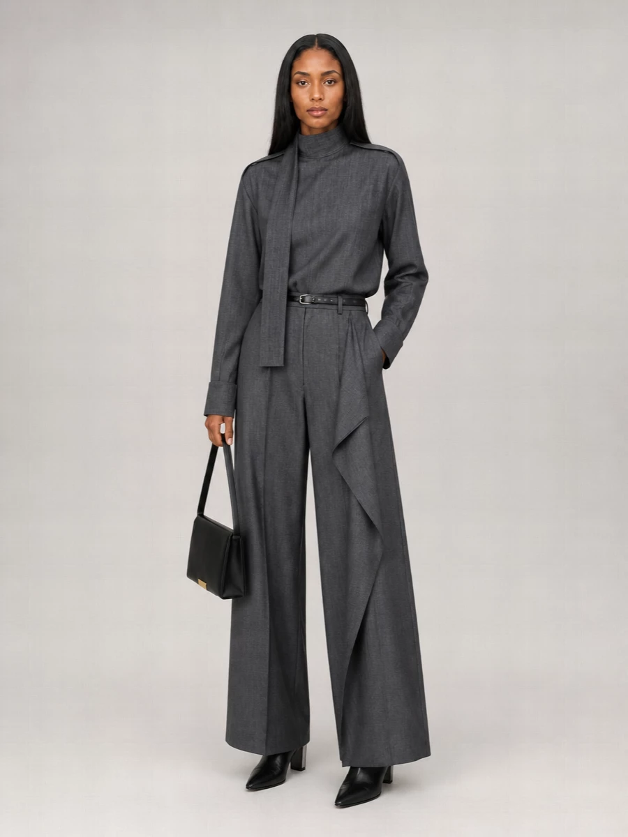 Jil Sander relaxed-fit wool tailored trousers