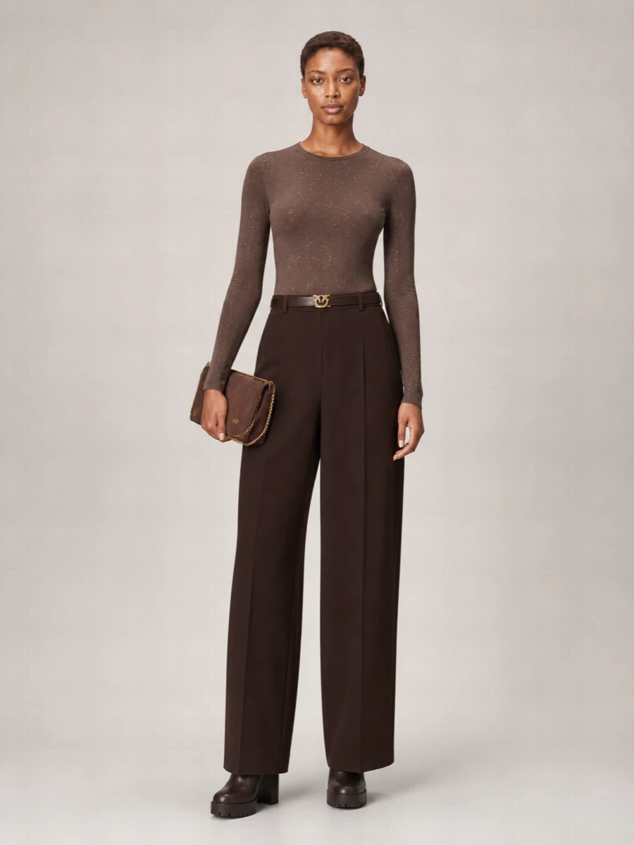 Pinko Ribbed Sequin-Embellished Jumper