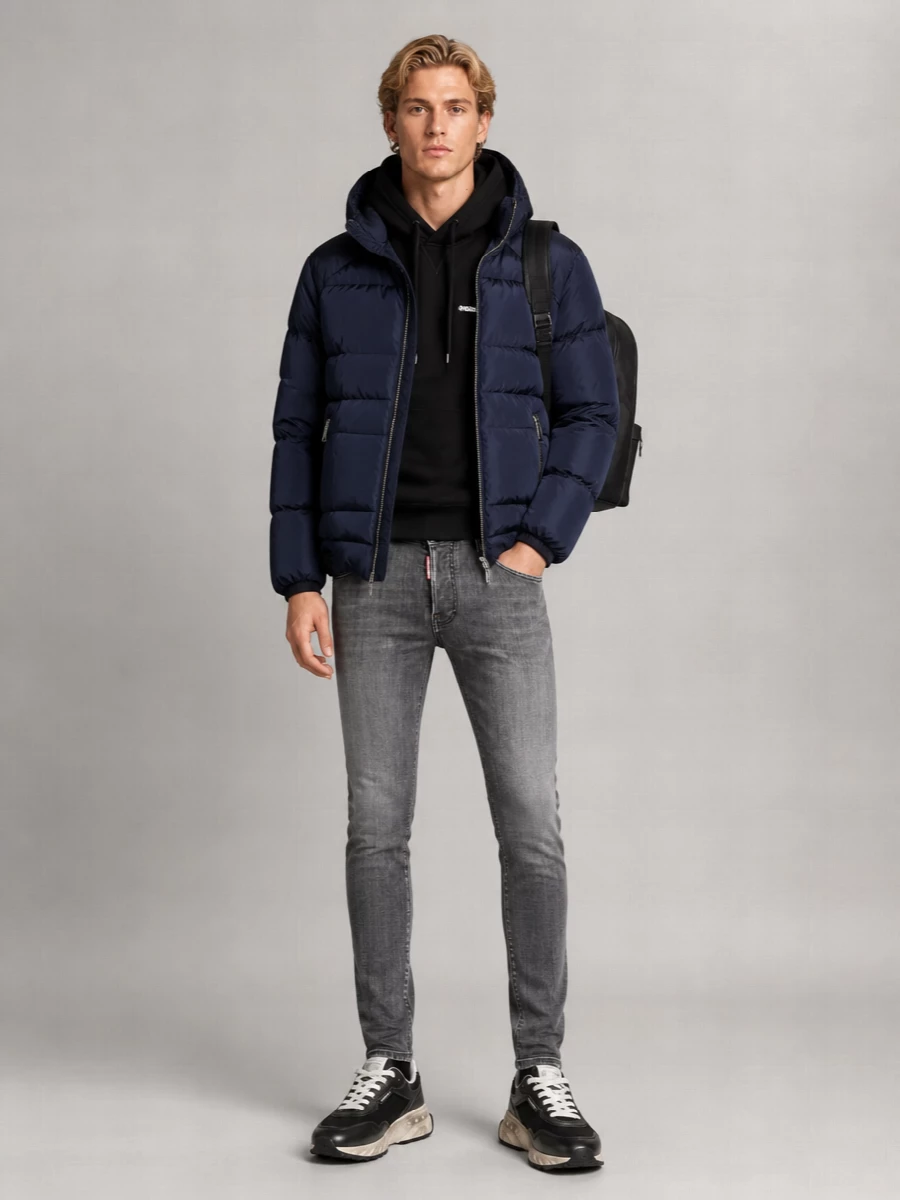 Dsquared2 Down Hooded Puffer Jacket