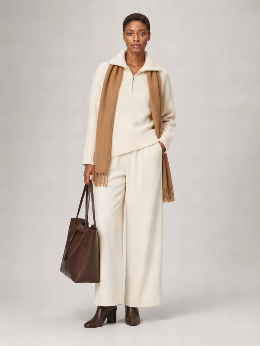 Max Mara Cashmere Oversized Half-Zip Sweater