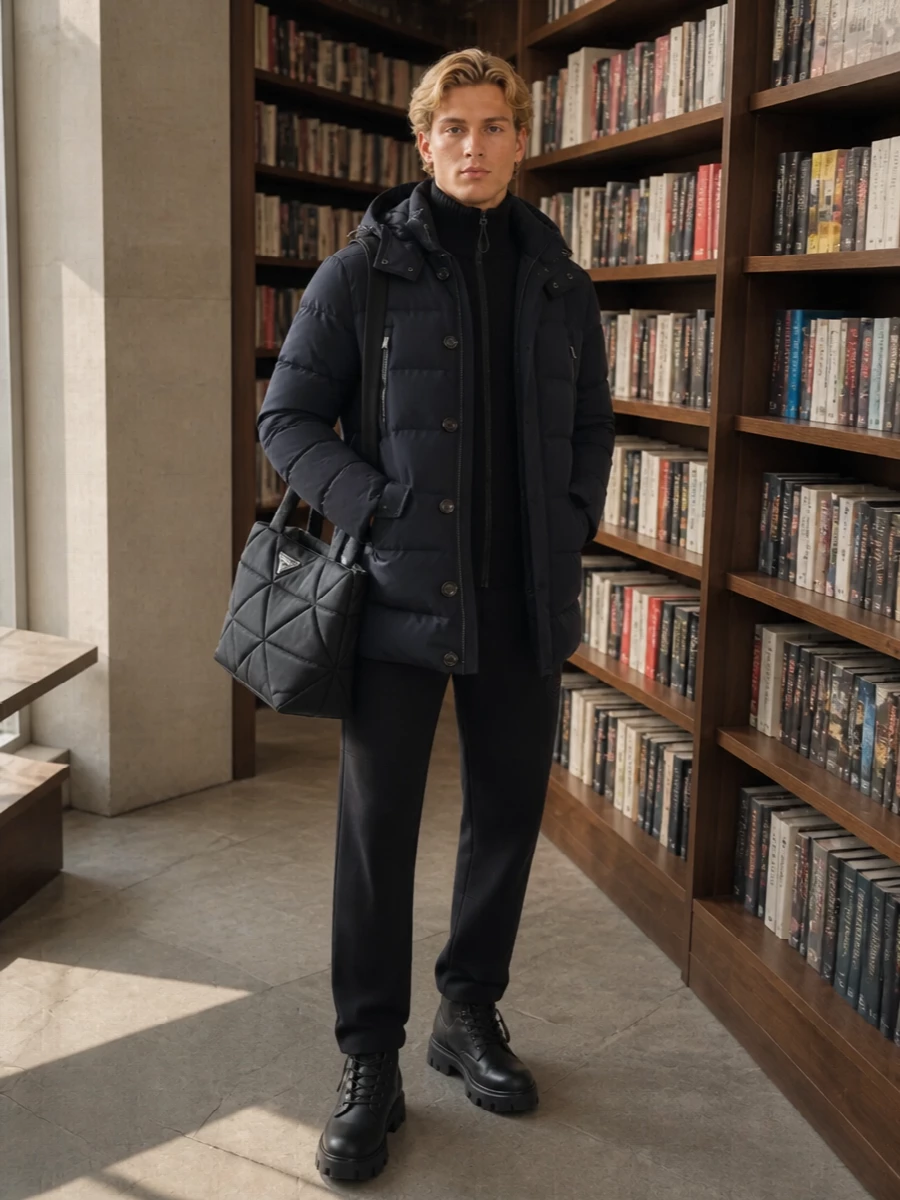 Moorer parka moncler knit prada nylon tote