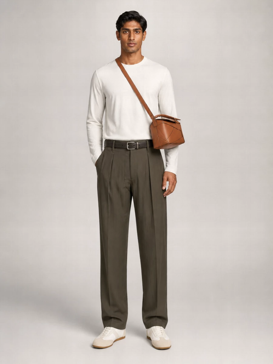Lemaire Silk Blend Long Sleeve T-Shirt