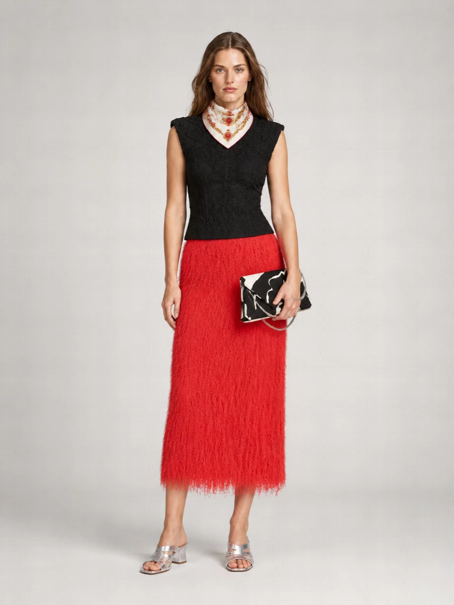 Dries Van Noten Midi Skirt