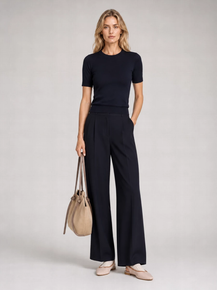 Dunst Ribbed Short-Sleeve Knitted Top
