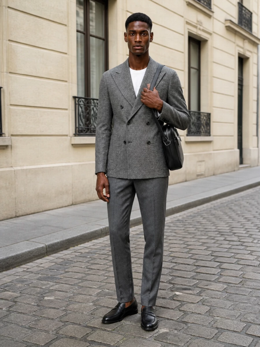 Tagliatore grey blazer pt torino trousers