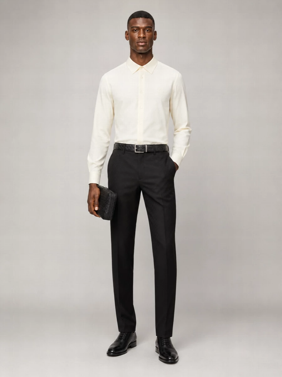 Gucci High-Rise Straight-Leg Gg Tailored Trousers