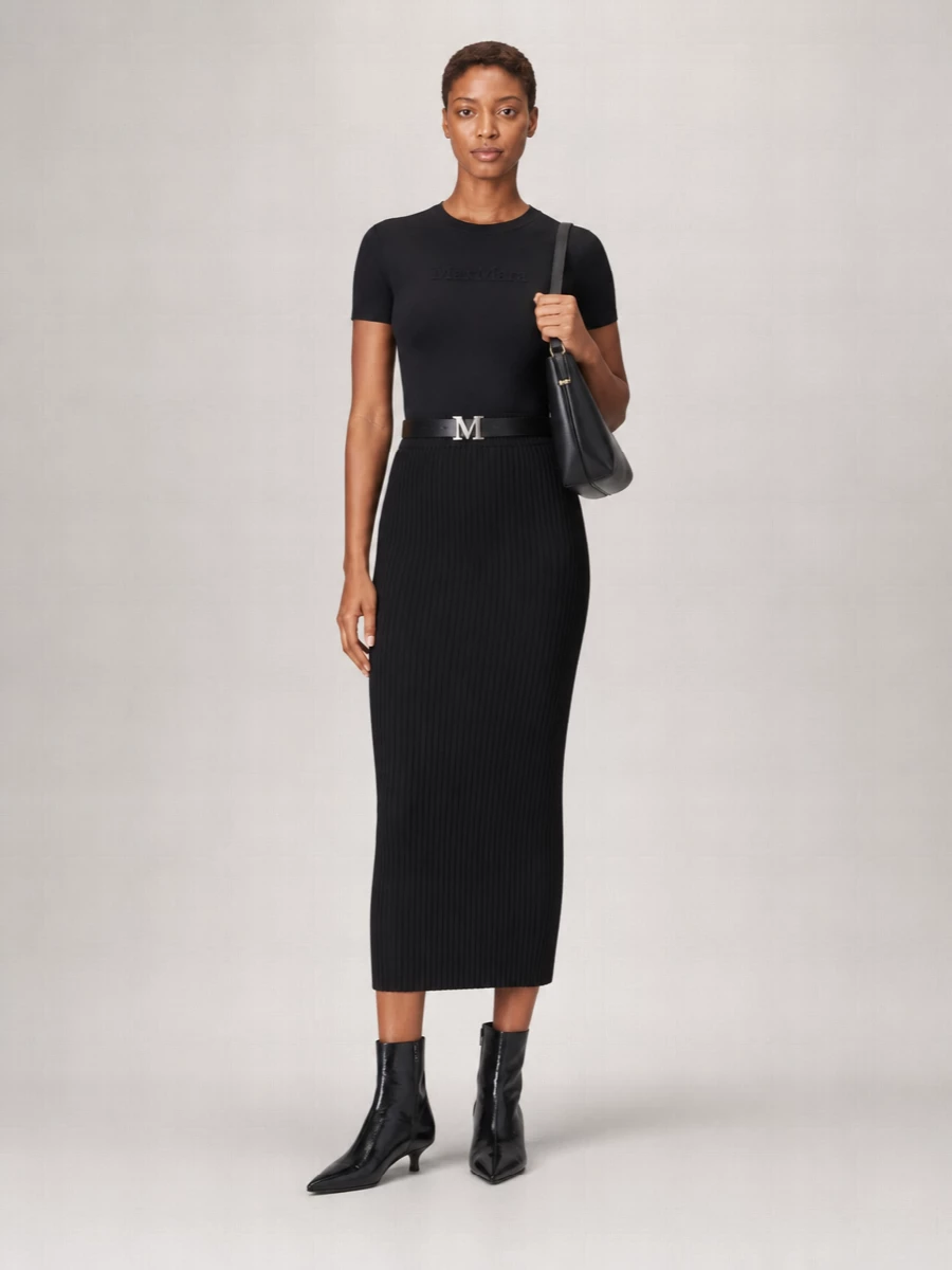 Max Mara Ribbed Crew Neck Knitted Top