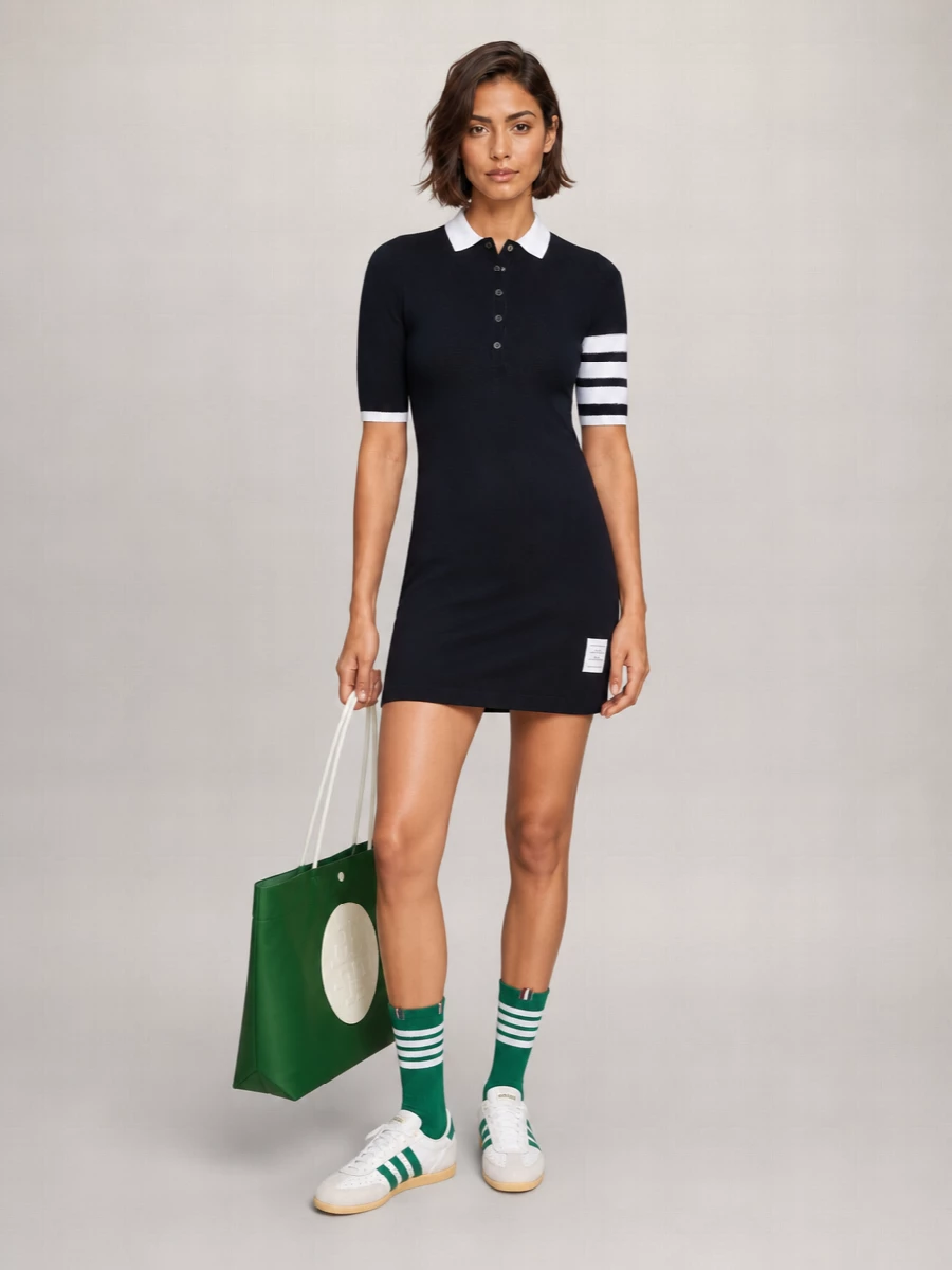 Thom Browne Cotton Mid Calf Socks