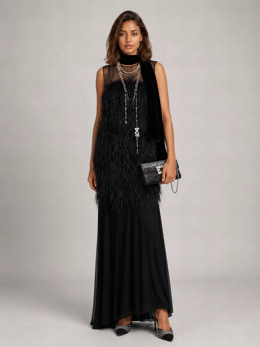 Alberta Ferretti Silk Maxi Dress