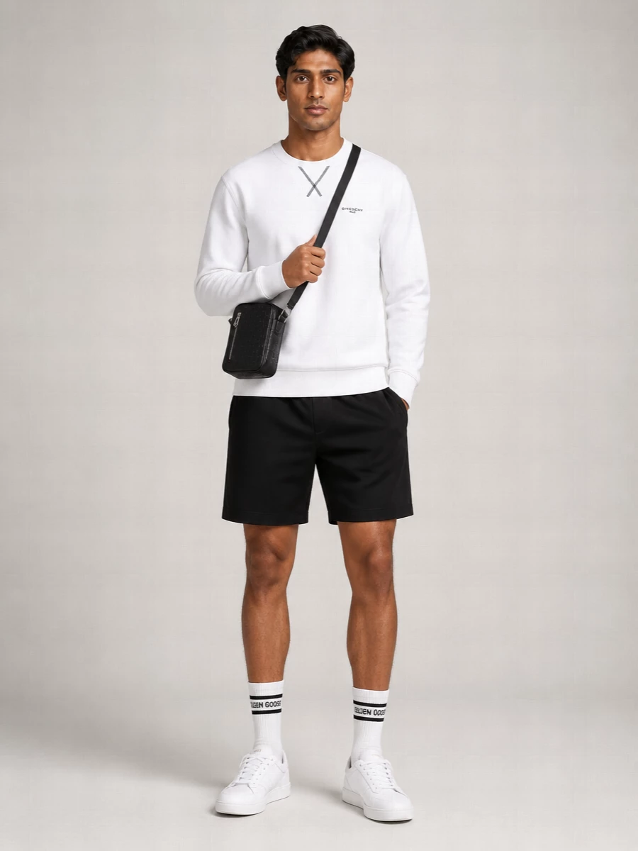 Givenchy Cotton Logo-Embroidered Crewneck Sweatshirt
