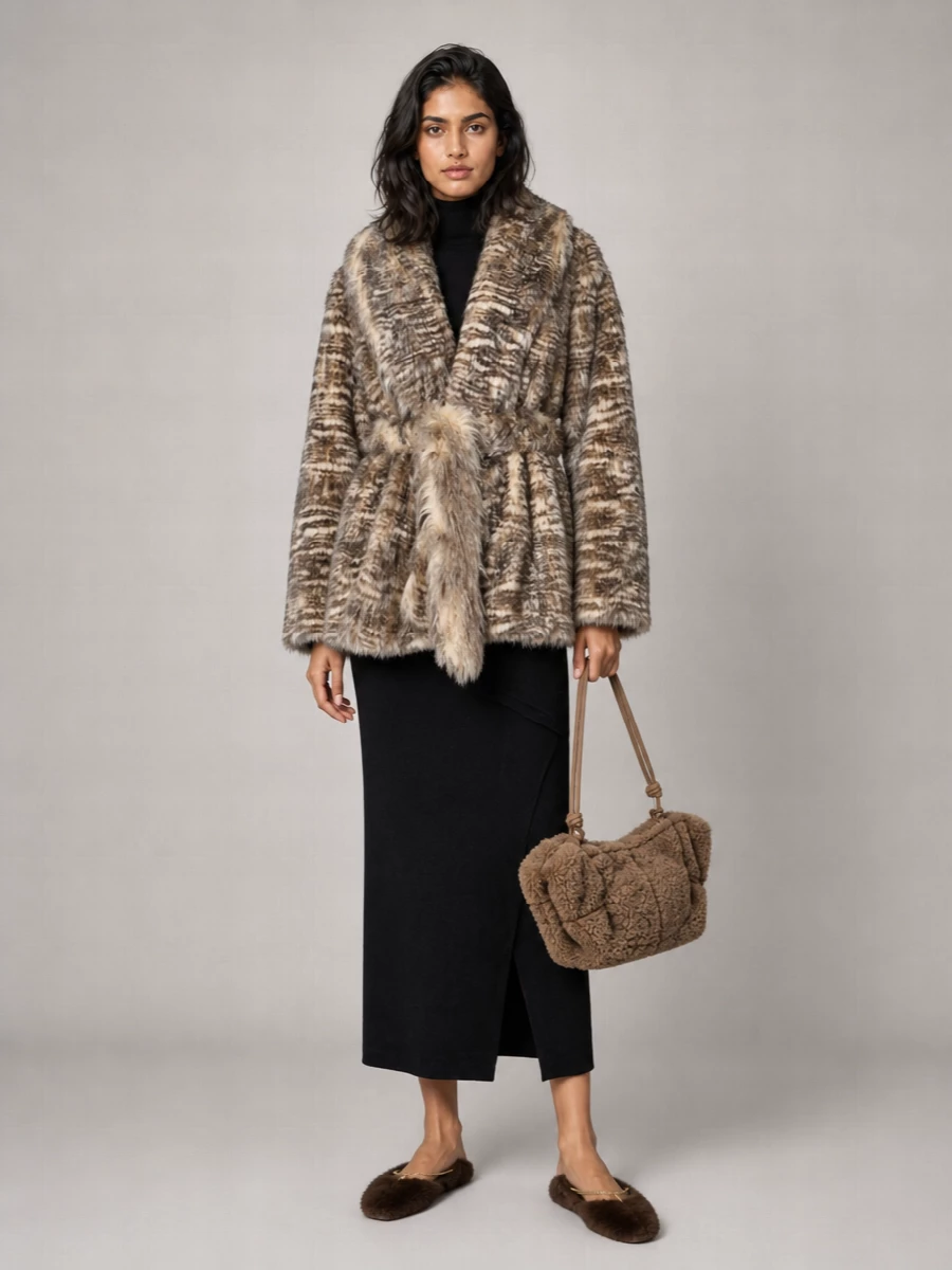 Stella Mccartney Faux Fur Ballerina Shoes