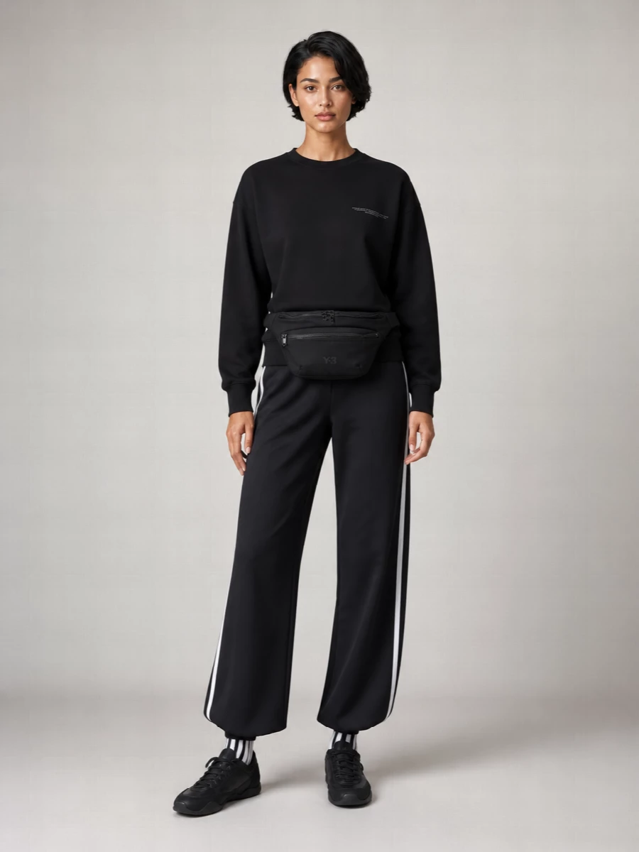 Y-3 Leather Panelled Logo-Print Lace-Up Sneakers